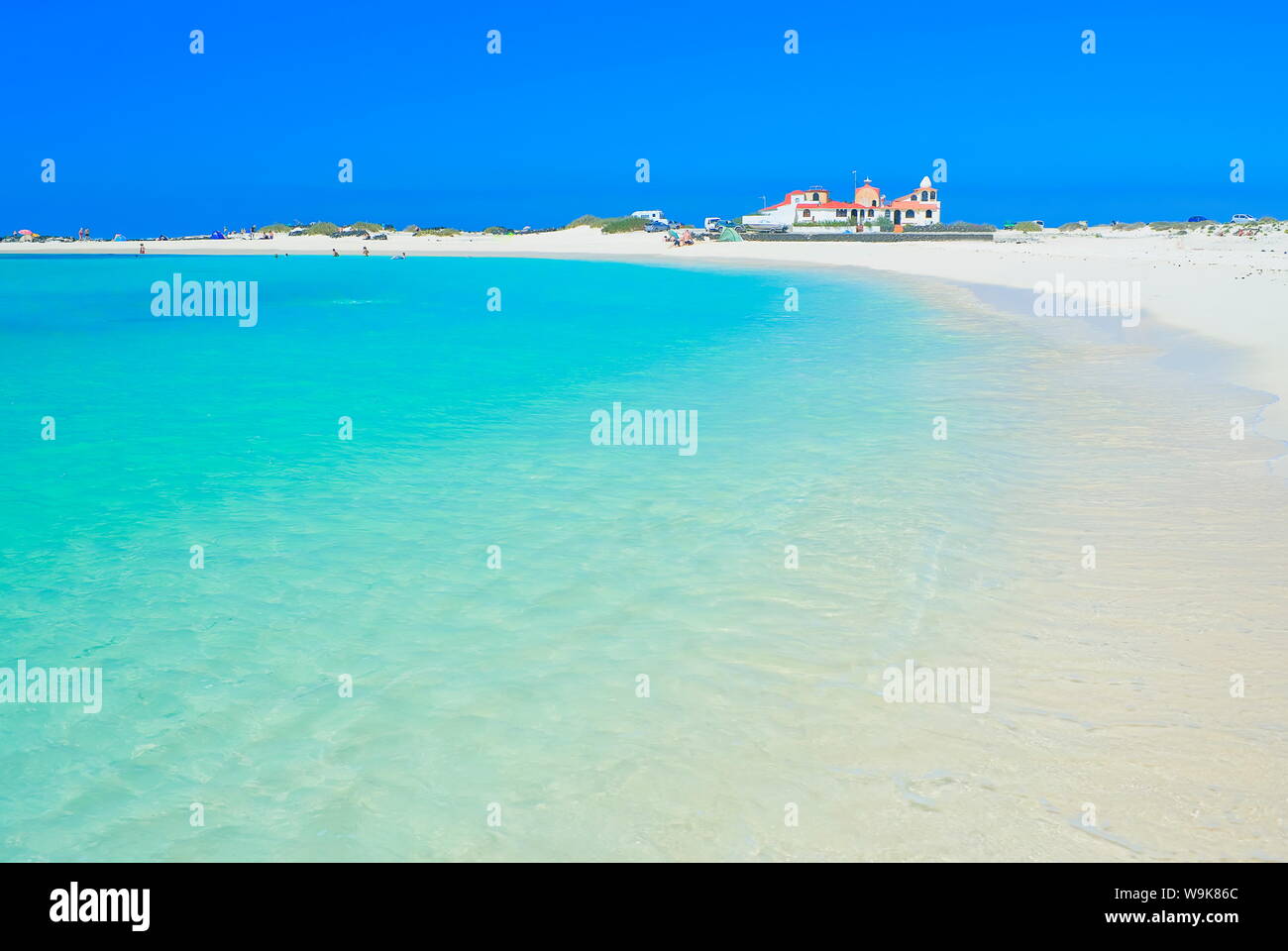 Sandstrand, El Cotillo, Fuerteventura, Kanarische Inseln, Spanien, Atlantik, Europa Stockfoto