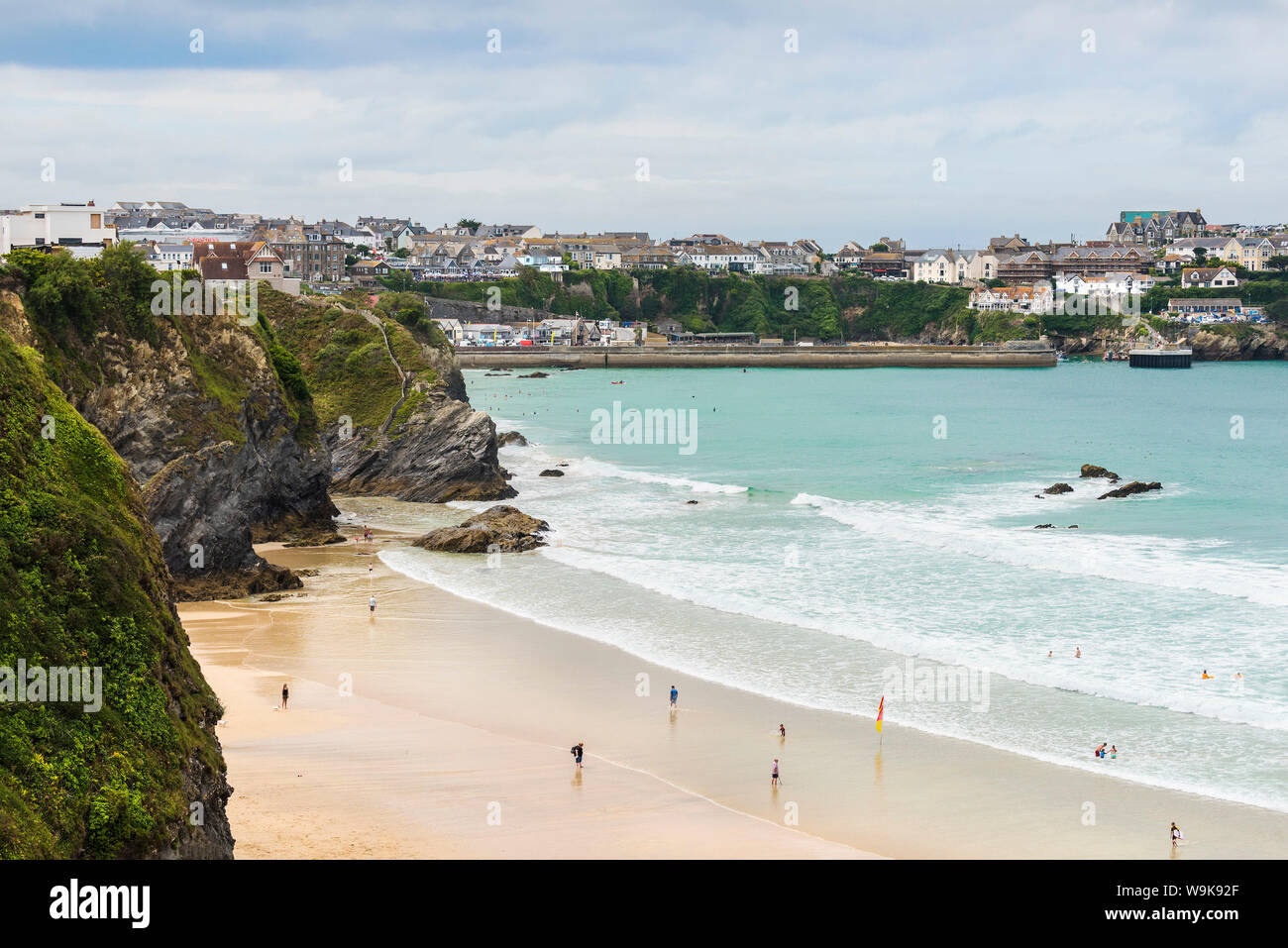 Great Western Beach in Newquay in Cornwall. Stockfoto