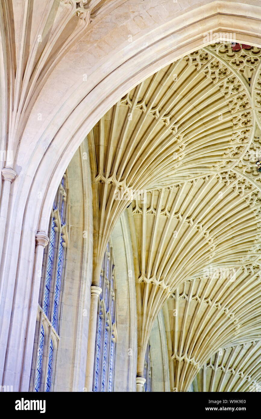 Die Abtei von Bath, Weltkulturerbe der UNESCO, Somerset, England, Vereinigtes Königreich, Europa Stockfoto