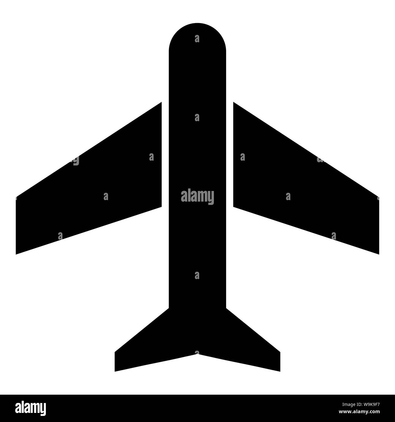 Flugzeug Flugzeug Symbol oder Logo Illustration für Web site. Perfekt für Web, Muster, Design, etc. Stockfoto