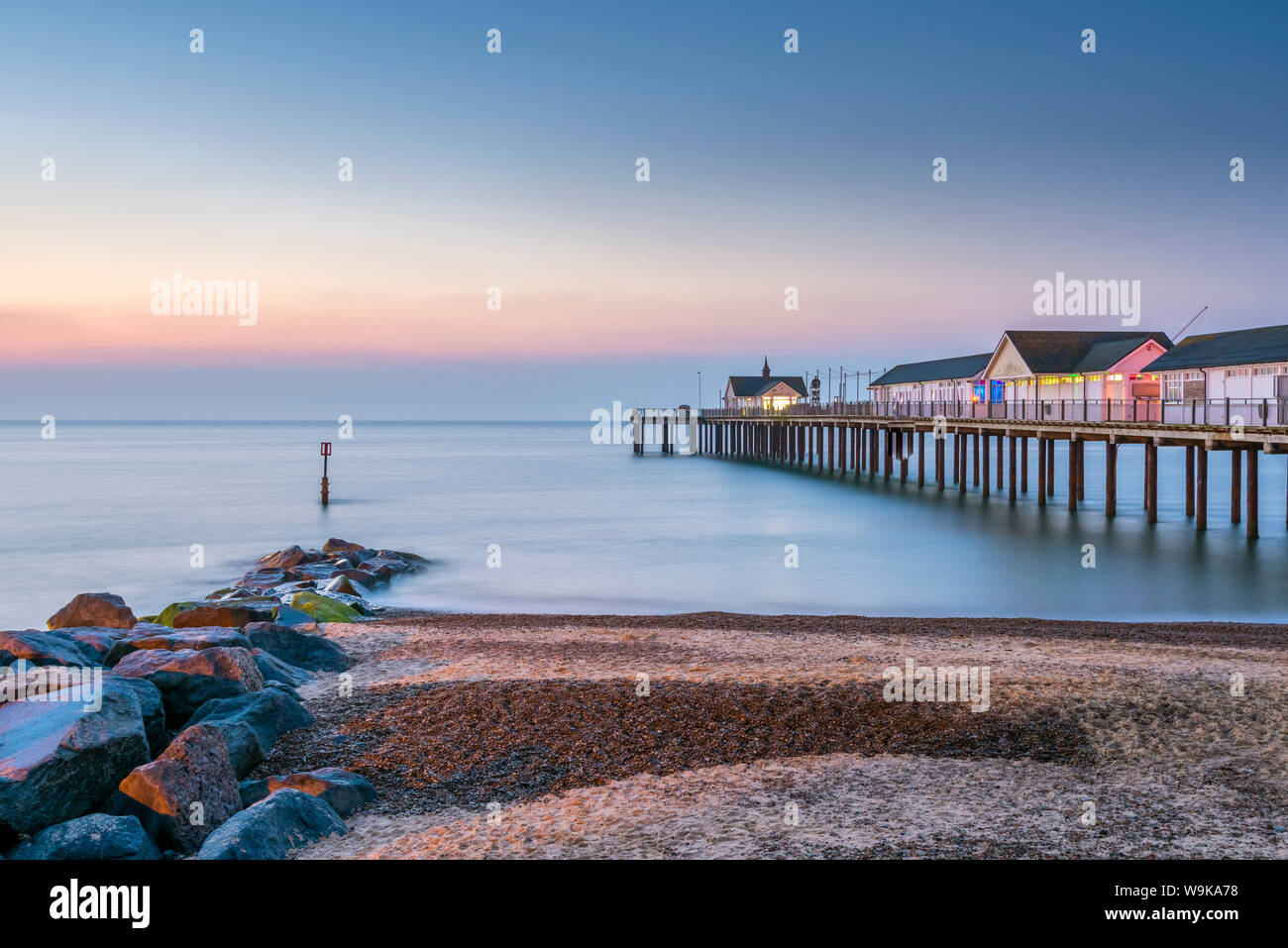 Southwold Pier, Southwold, Suffolk, England, Vereinigtes Königreich, Europa Stockfoto