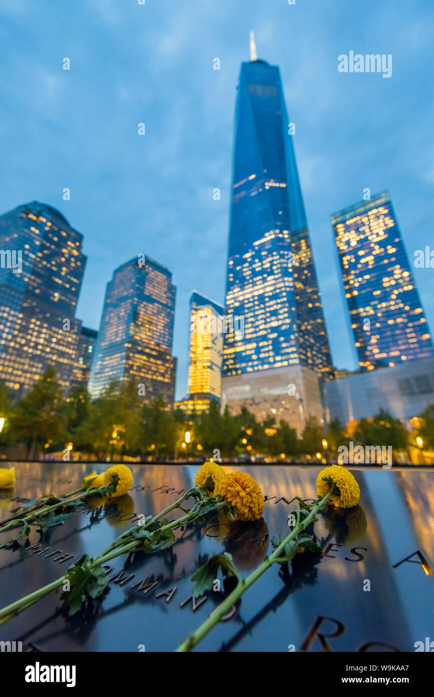 World Trade Center, Freedom Tower (One World Trade Center), Stadtzentrum, Manhattan, New York, Vereinigte Staaten von Amerika, Nordamerika Stockfoto