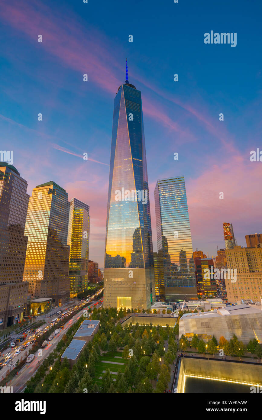 World Trade Center, Freedom Tower (One World Trade Center), Stadtzentrum, Manhattan, New York, Vereinigte Staaten von Amerika, Nordamerika Stockfoto