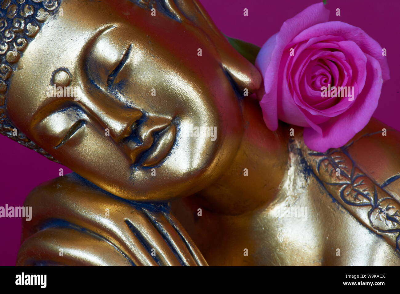 Kopf des Buddha Statue, Bangkok, Thailand, Südostasien, Asien Stockfoto