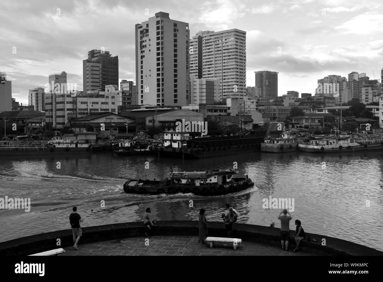 Pasig River Manila Stockfoto
