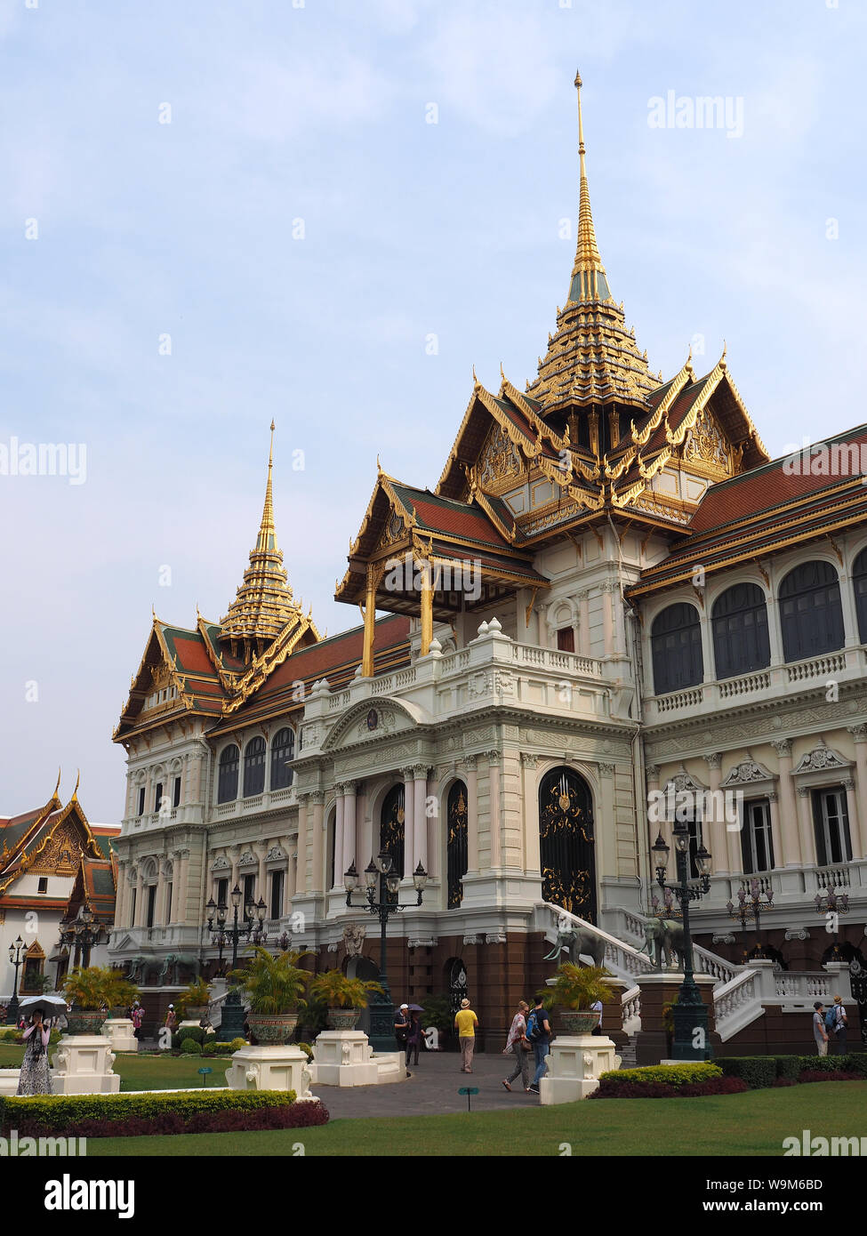 Chakri Maha Prasat, Wat Phra Kaew, Bangkok, Bangkok, Thailand, Asien Stockfoto