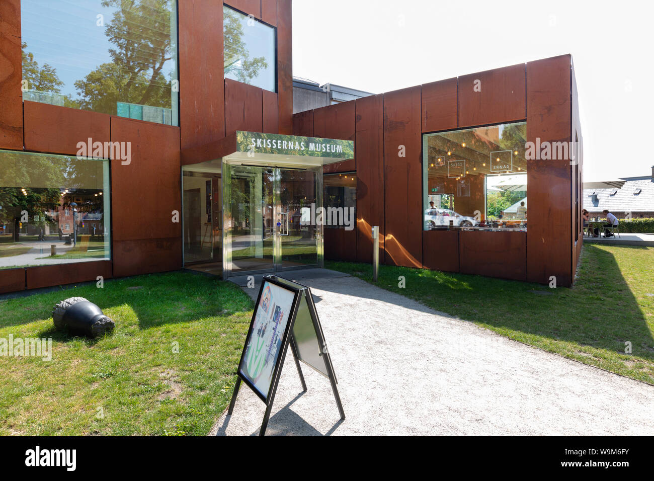 Die Skissernas Museum aka das Museum der Skizzen, ein Museum für Kunst im öffentlichen Raum, in Lund, Schweden, Skandinavien Europa Stockfoto