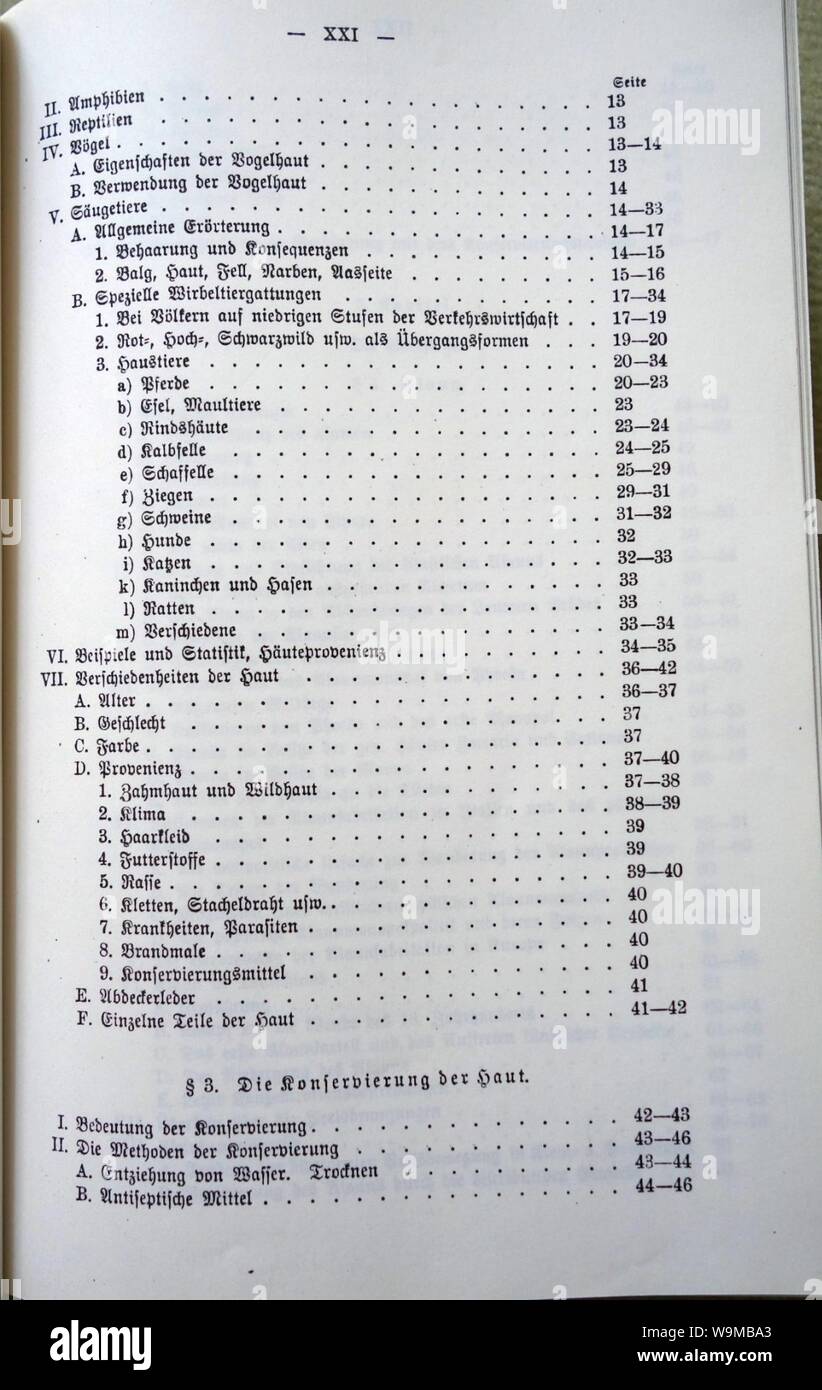 Die Entwicklung der Weißgerberei, Georg Ebert, 1913 (03). Stockfoto