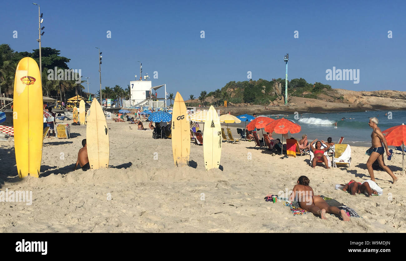 Strand IN RIO Stockfoto