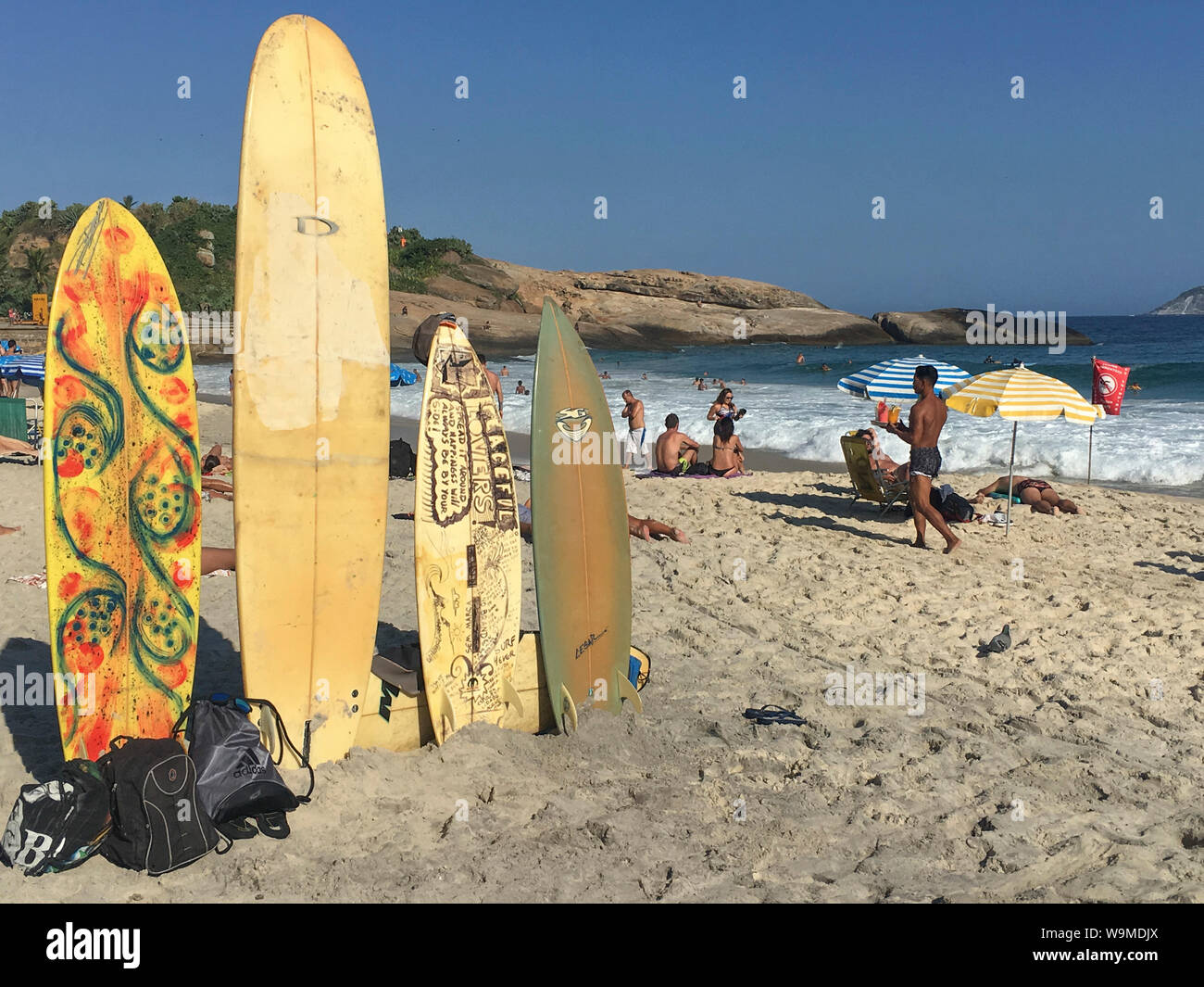 Strand IN RIO Stockfoto