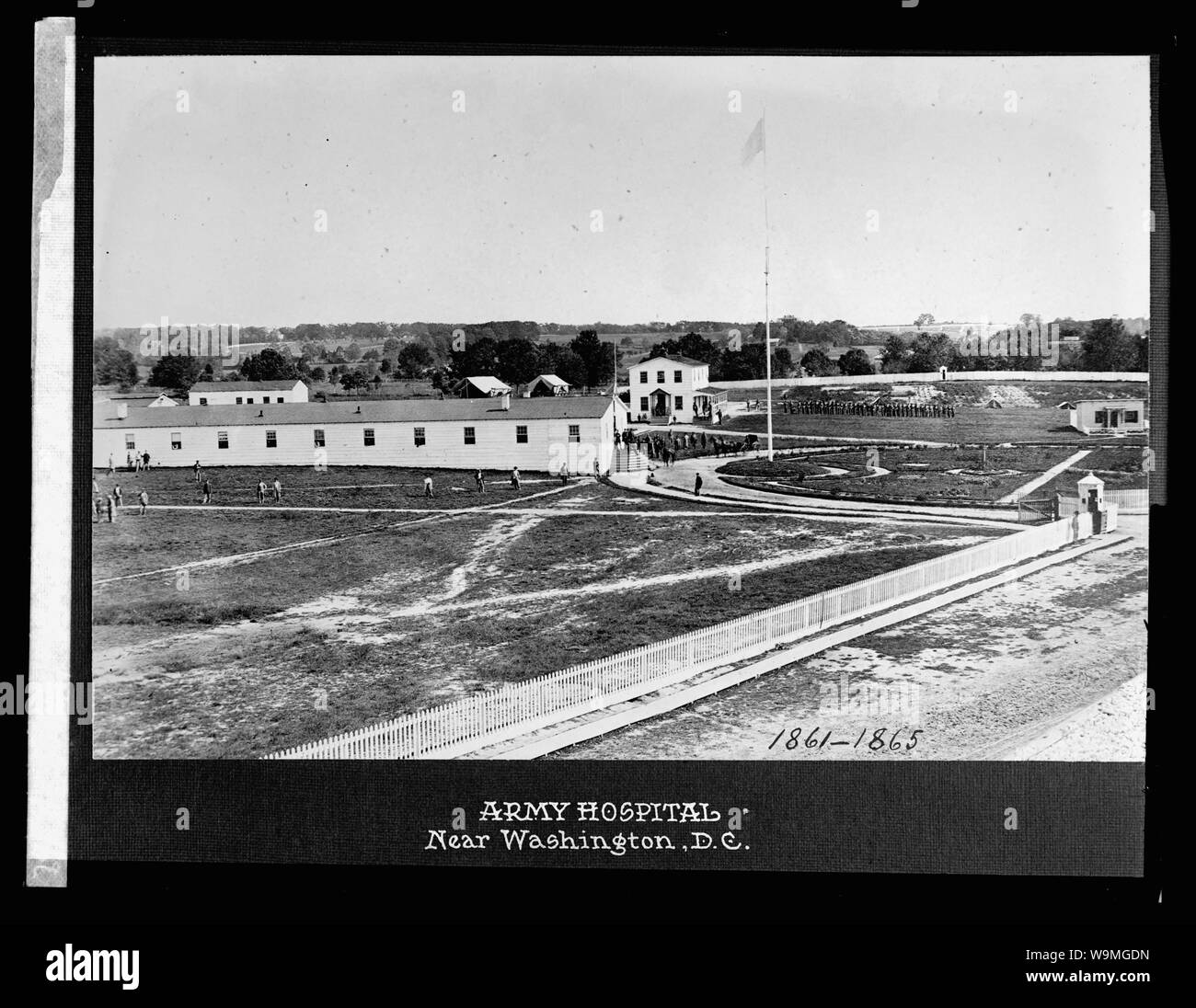Army Hospital in der Nähe von Washington, D.C, 1861-1865 Stockfoto