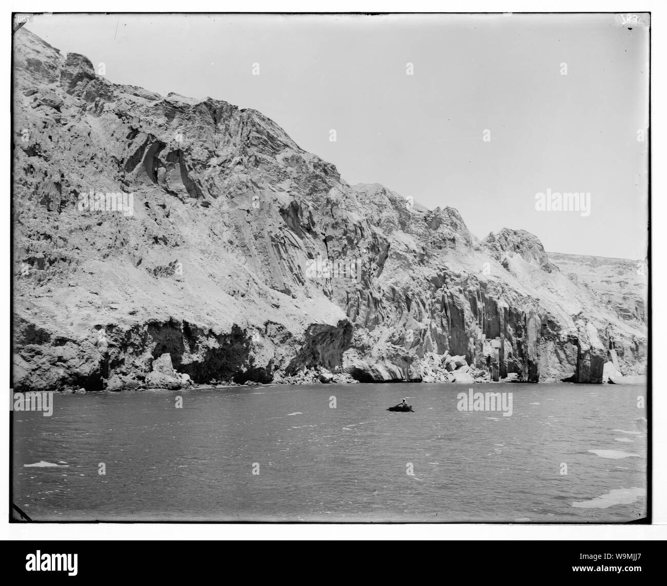 Um das Tote Meer (Bahr Lut). Jebel Usdum übersicht Salz Platten Stockfoto