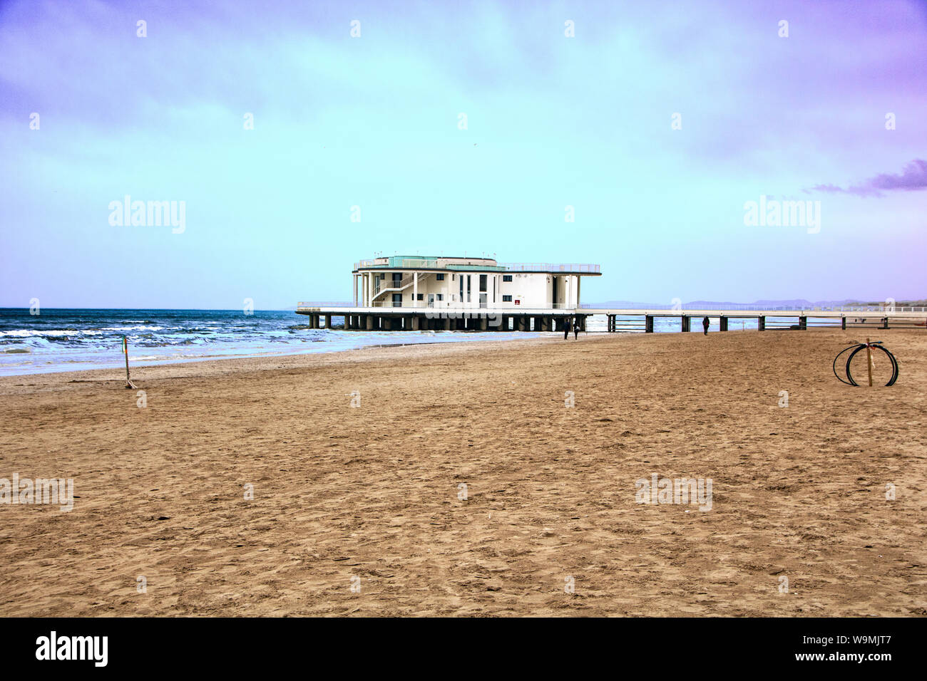 Senigallia Rotonda am Strand Marche, Italien Stockfoto