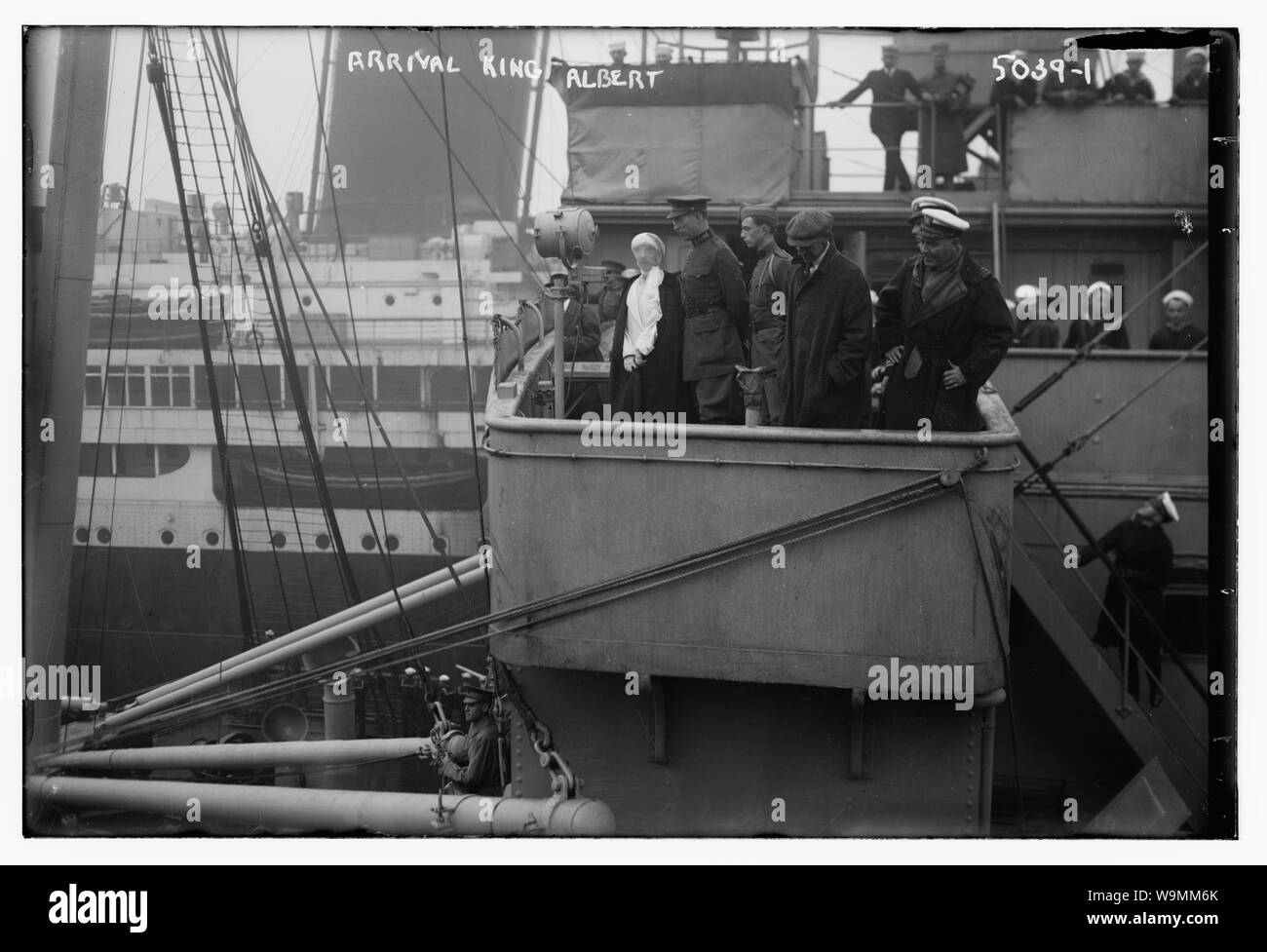 Ankunft König Albert Stockfoto