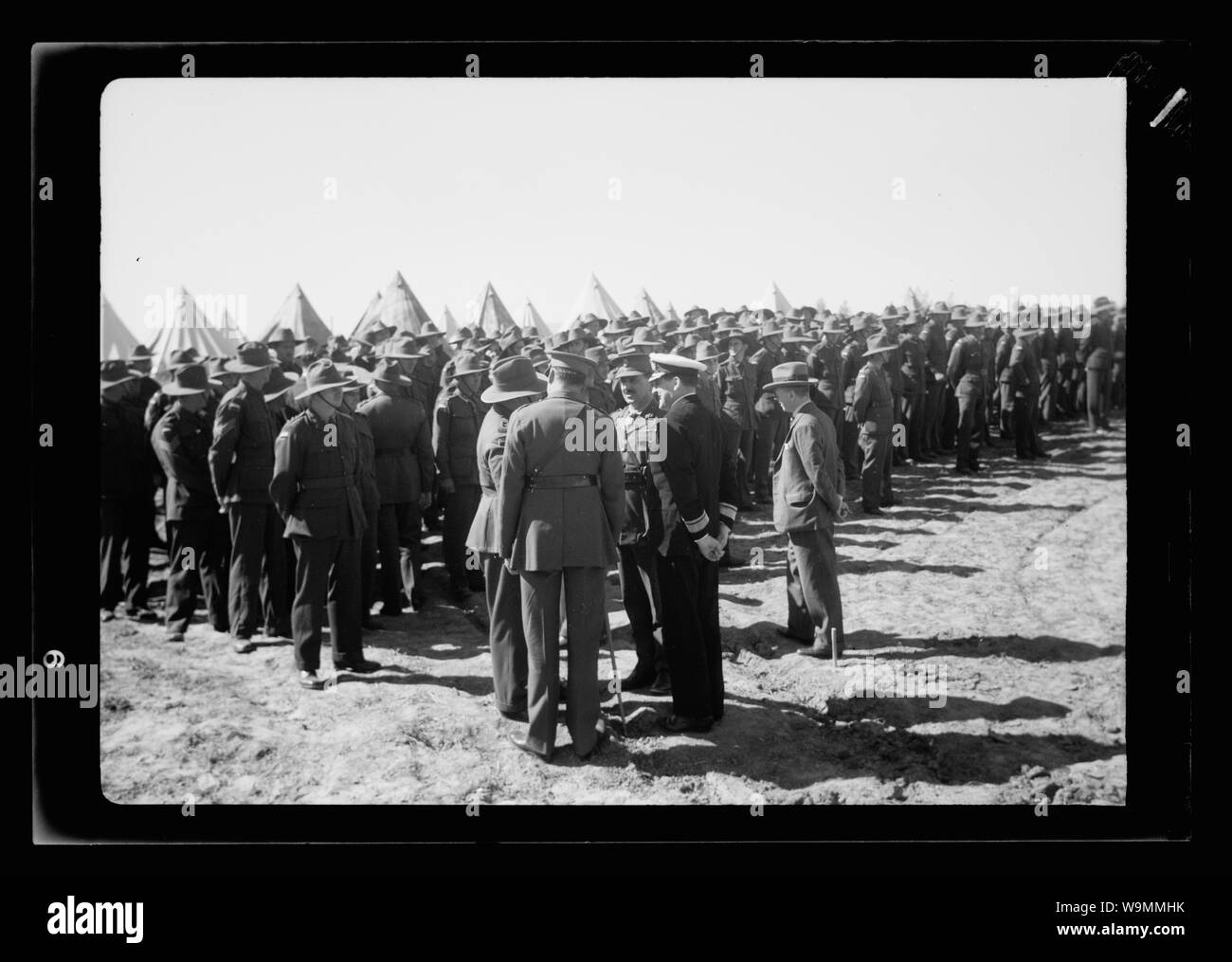 Ankunft in Palästina von Herrn Antony [d. h., Anthony] Eden Stockfoto
