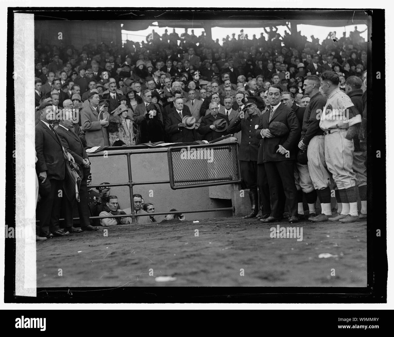 Ankunft von Coolidge in der World Series, 1925, 10/10/25 Stockfoto