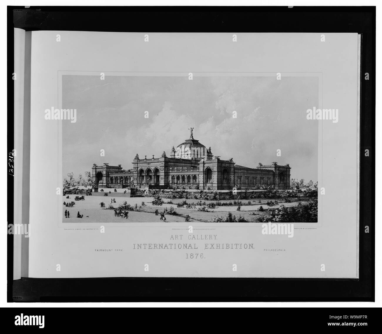 Art Gallery, internationale Ausstellung, 1876 - Fairmont Park, Philadelphia/durch G. Meyer, 1100 Chestnut St., Pa veröffentlicht; Foto-lith. von Julius Bien, N.Y. Stockfoto