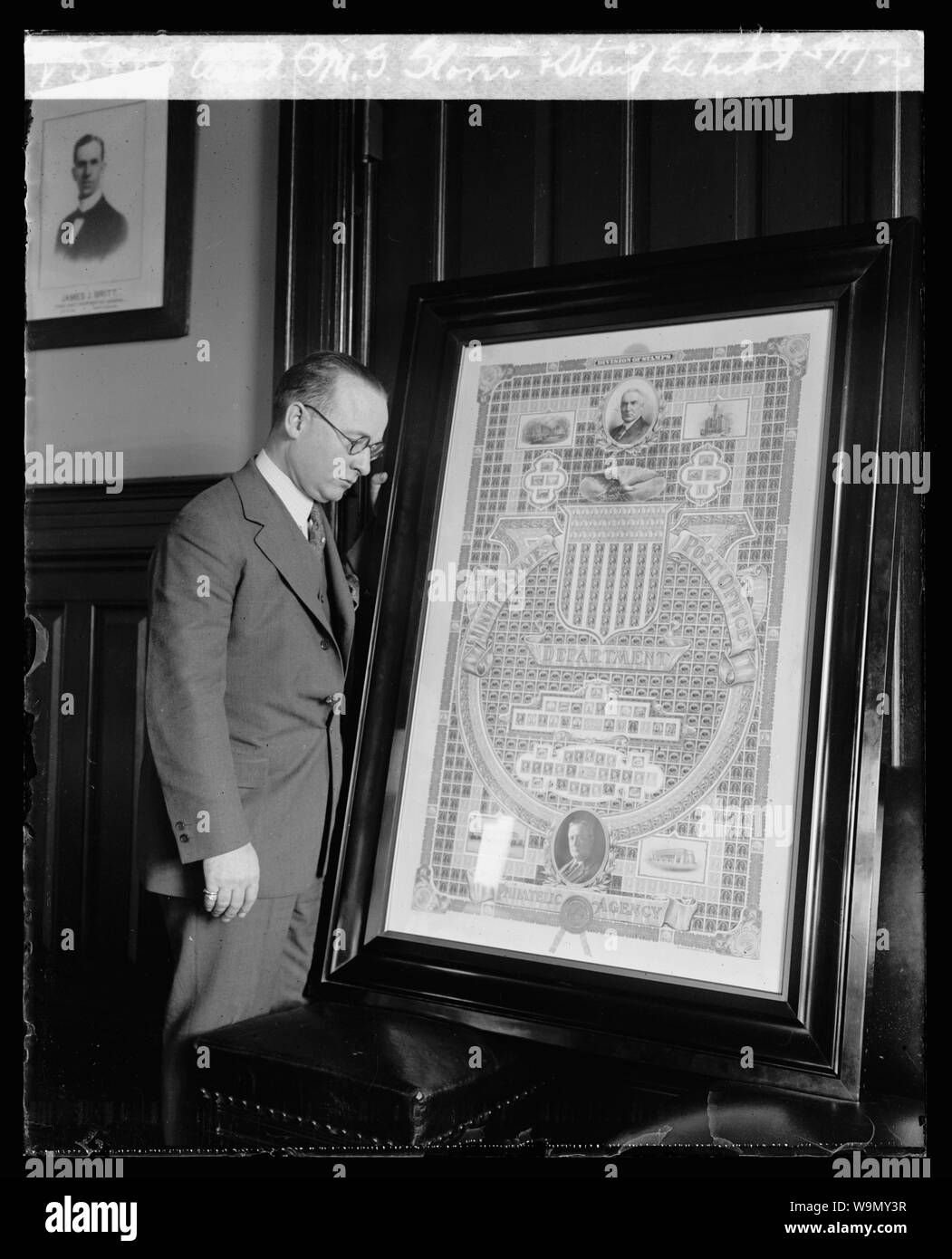 Asst. P.M.G. Glover & Stempel aufweisen, 5/1/23. Stockfoto