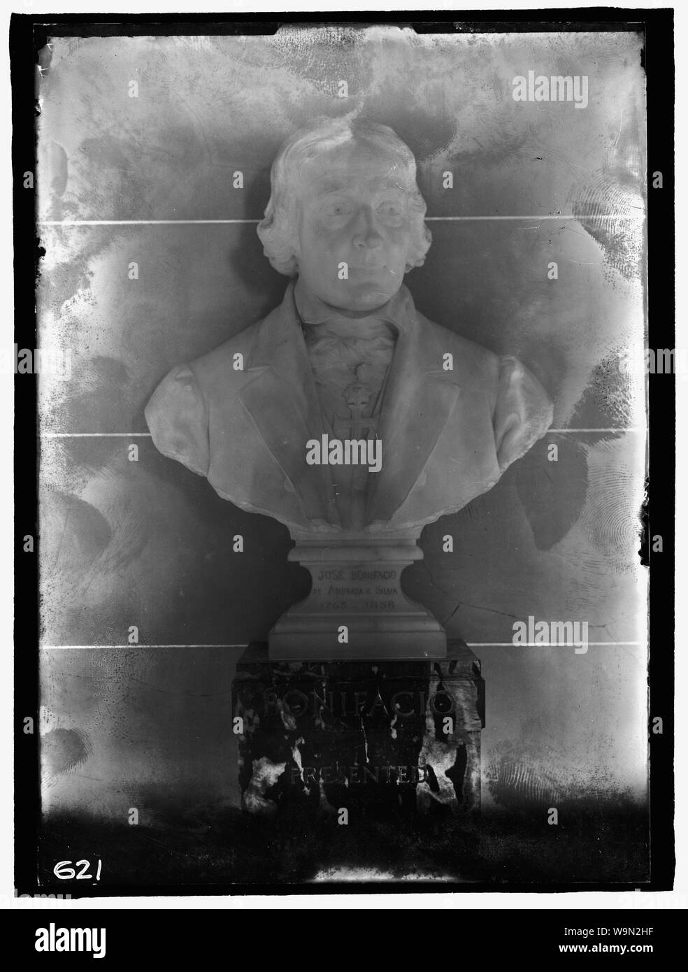 ANDREDA BENEFACIO, JOSE DE SILVA. Brasilianische Priester. Büste in Halle von Patrioten, PAN AMERICAN UNION Stockfoto
