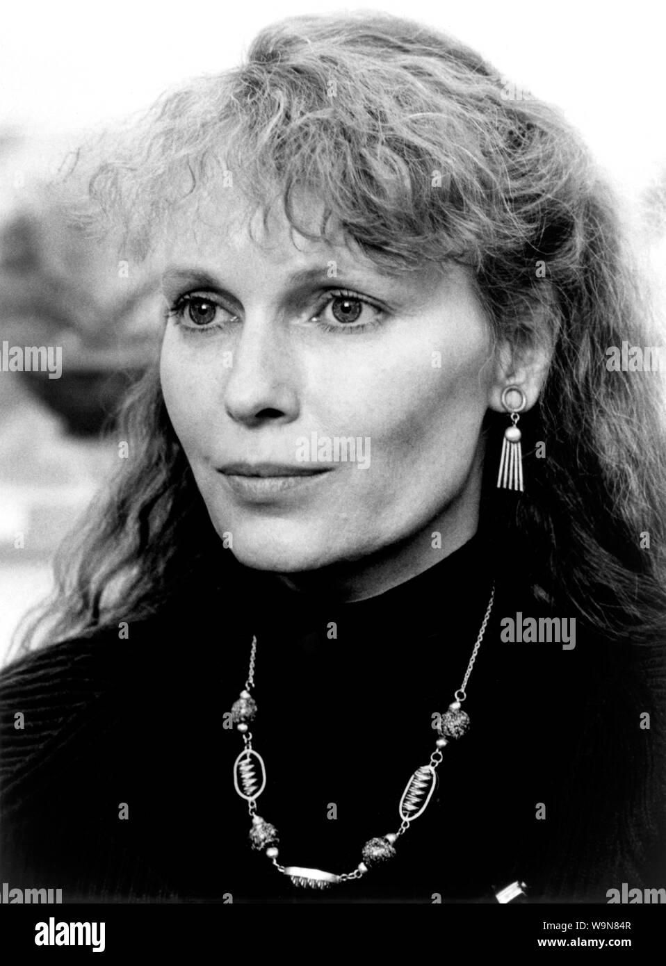 Mia Farrow, Werbung Portrait für den Film, "Verbrechen und Vergehen", Foto von Brian Hamill, Orion Pictures, 1989 Stockfoto