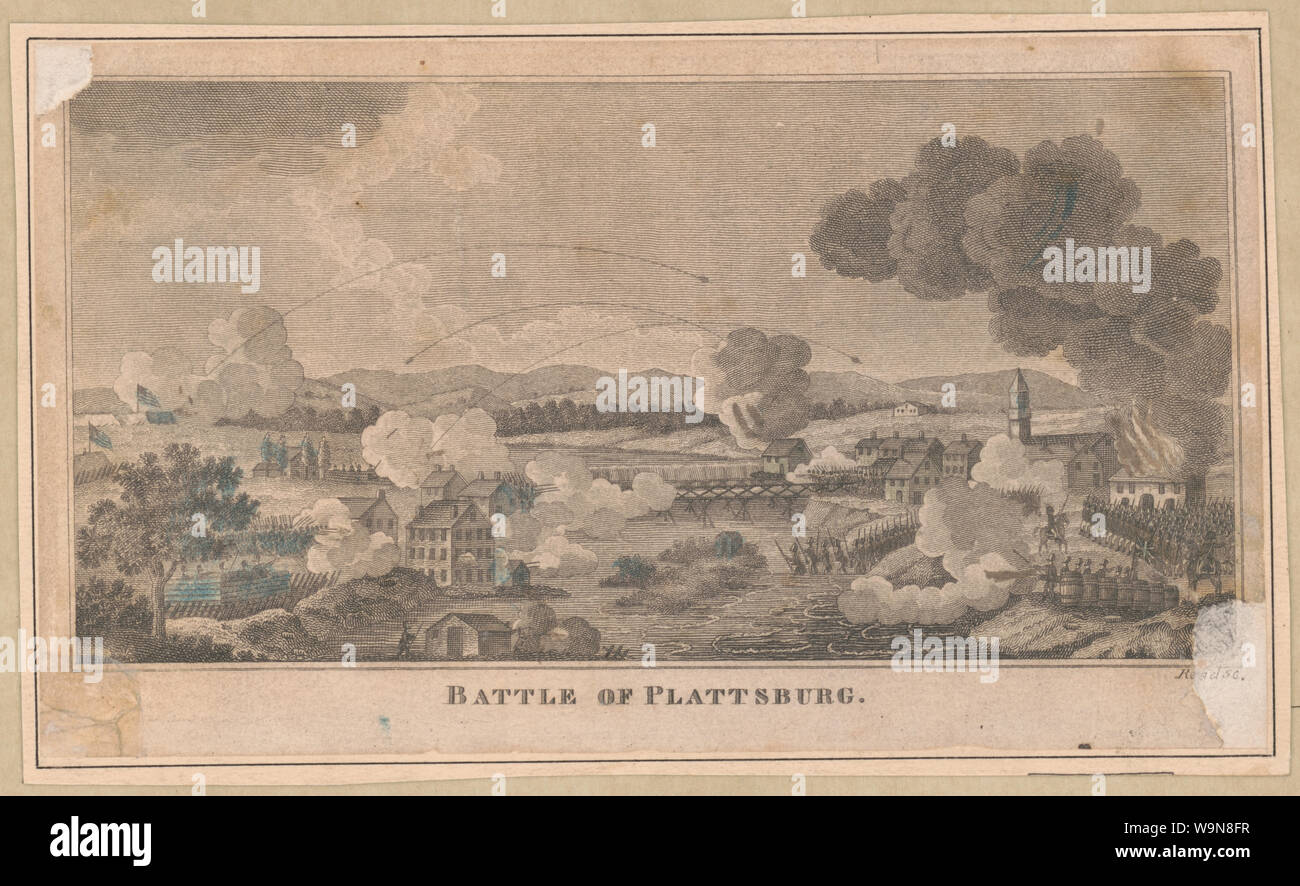 Schlacht von Plattsburg/Lesen sc. Stockfoto