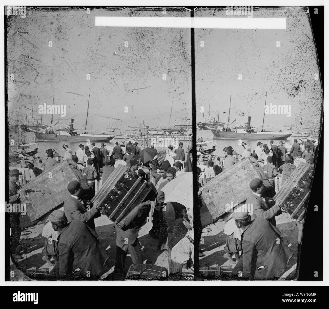 Beirut. Andrang am Landeplatz Stockfoto