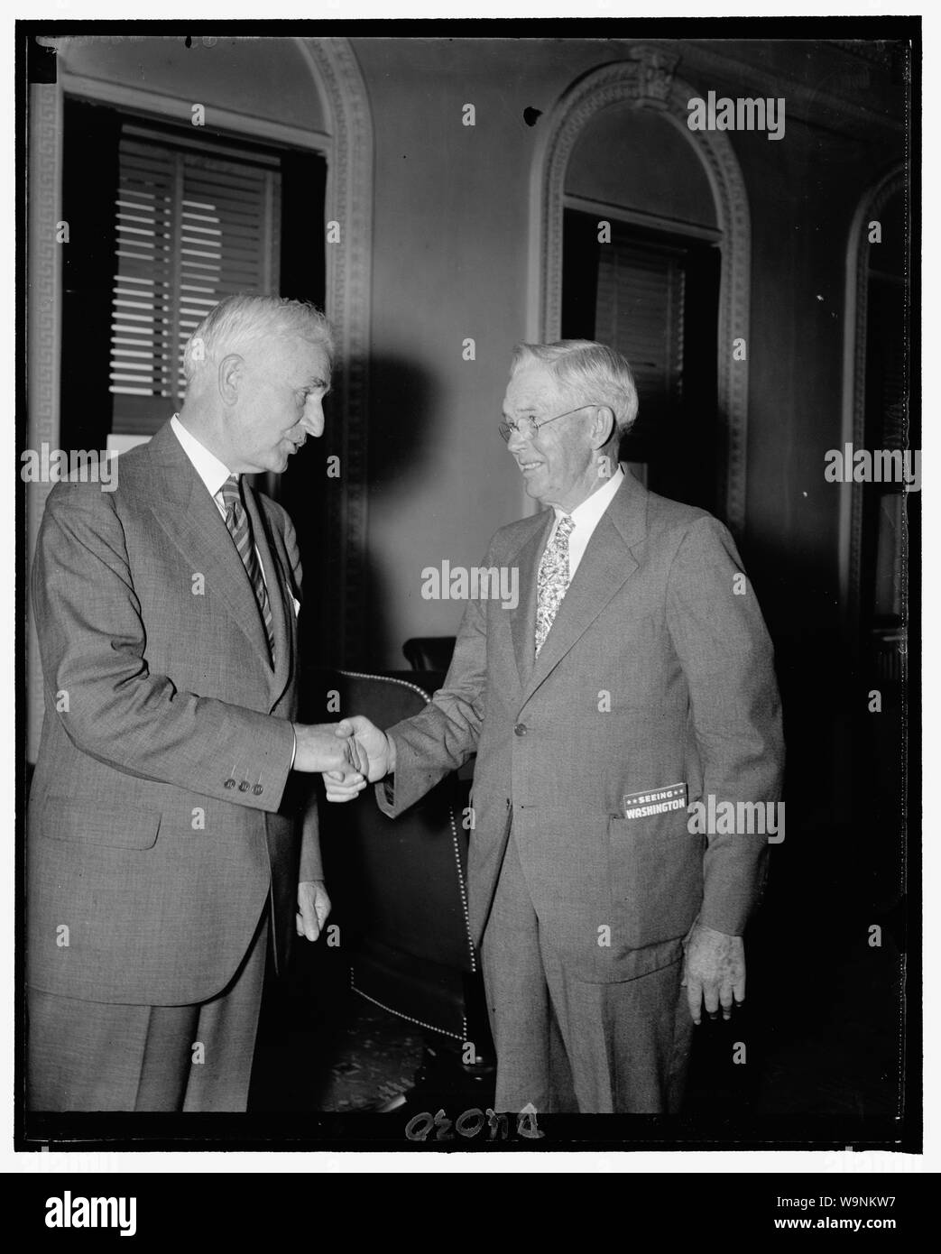 Ben Wells & Secy. Rumpf, 24. Mai 1938 Stockfoto