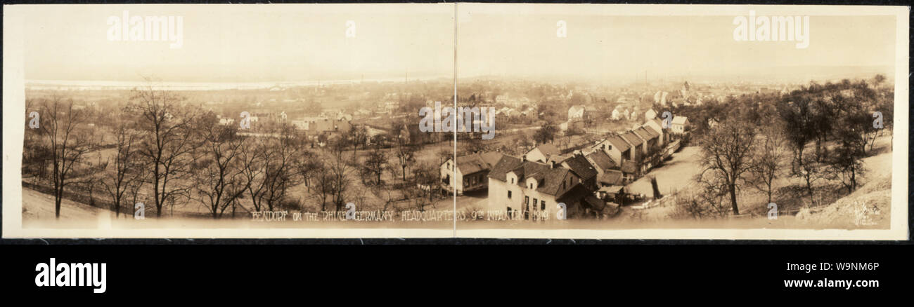 Bendorf am Rhein Deutschland, Hauptsitz, 9 Infanterie, 1919 Stockfoto