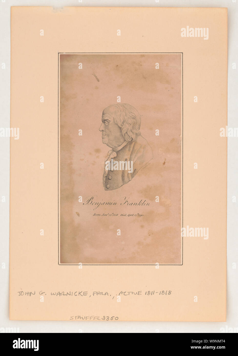 Benjamin Franklin Stockfoto