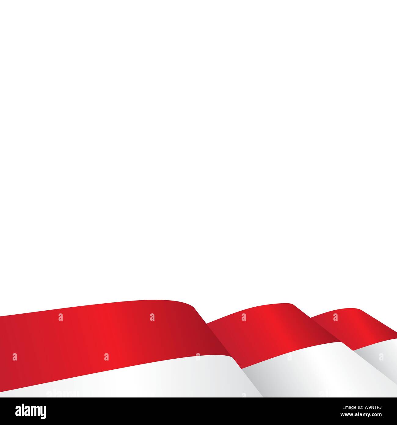 Indonesien Flagge Vector Illustration Design Template Stock Vektor