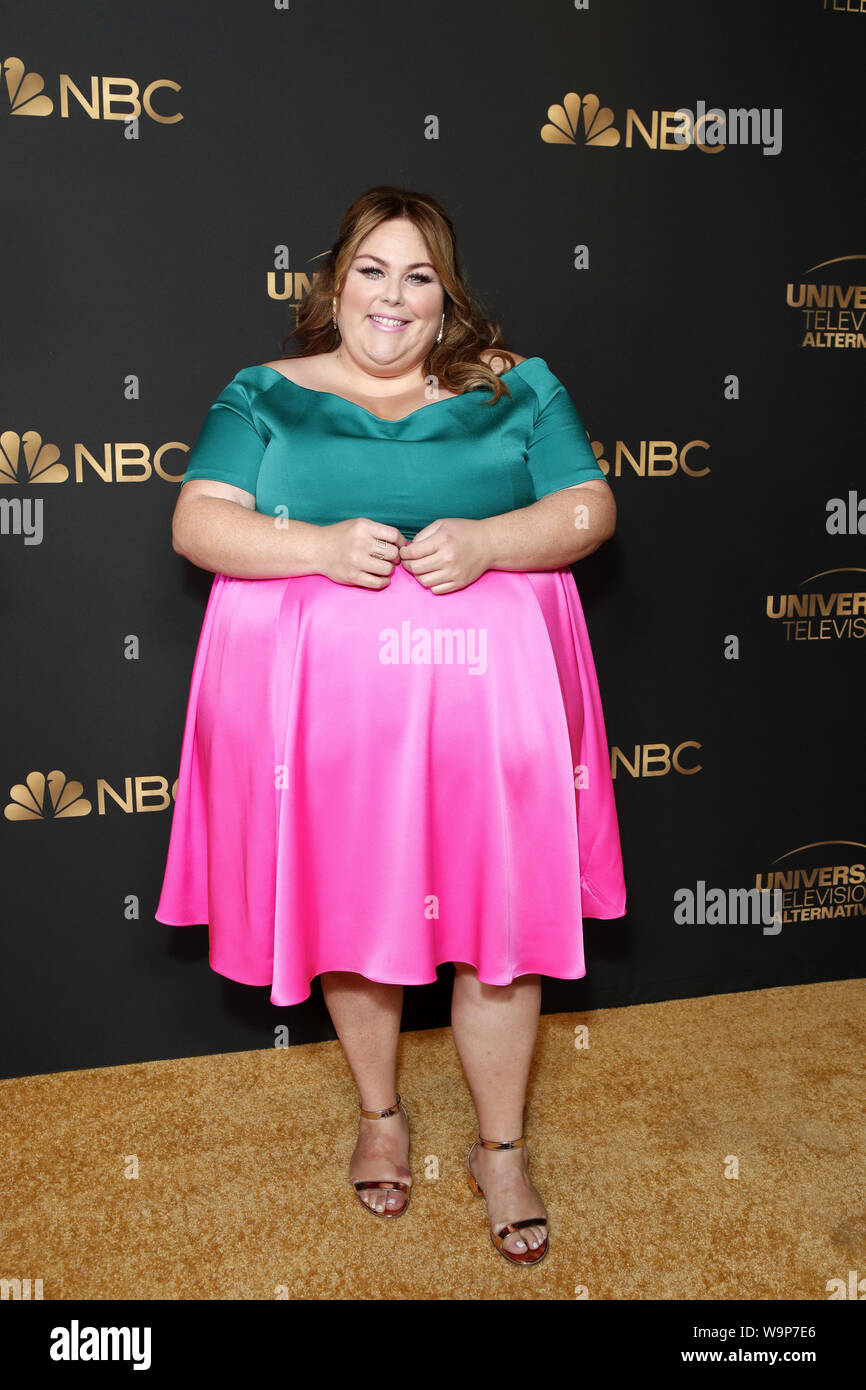 August 13, 2019, West Hollywood, CA, USA: LOS ANGELES - 23 AUG 13: Chrissy Metz an der NBC und Universal EMMY Nominee Feier an der Tesse Restaurant am 13. August 2019 in West Hollywood, CA (Credit Bild: © Kay Blake/ZUMA Draht) Stockfoto