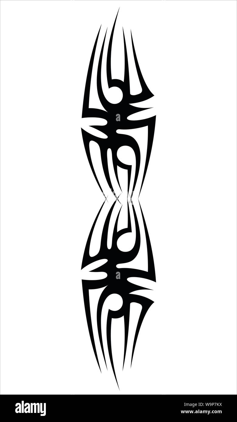 Vektoren für Tribal Tattoo Designs, Gravur und andere Zwecke. Stock Vektor