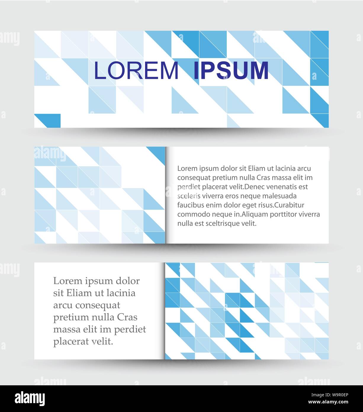 Vektor Banner mit abstrakten Mosaik Hintergrund Stock Vektor