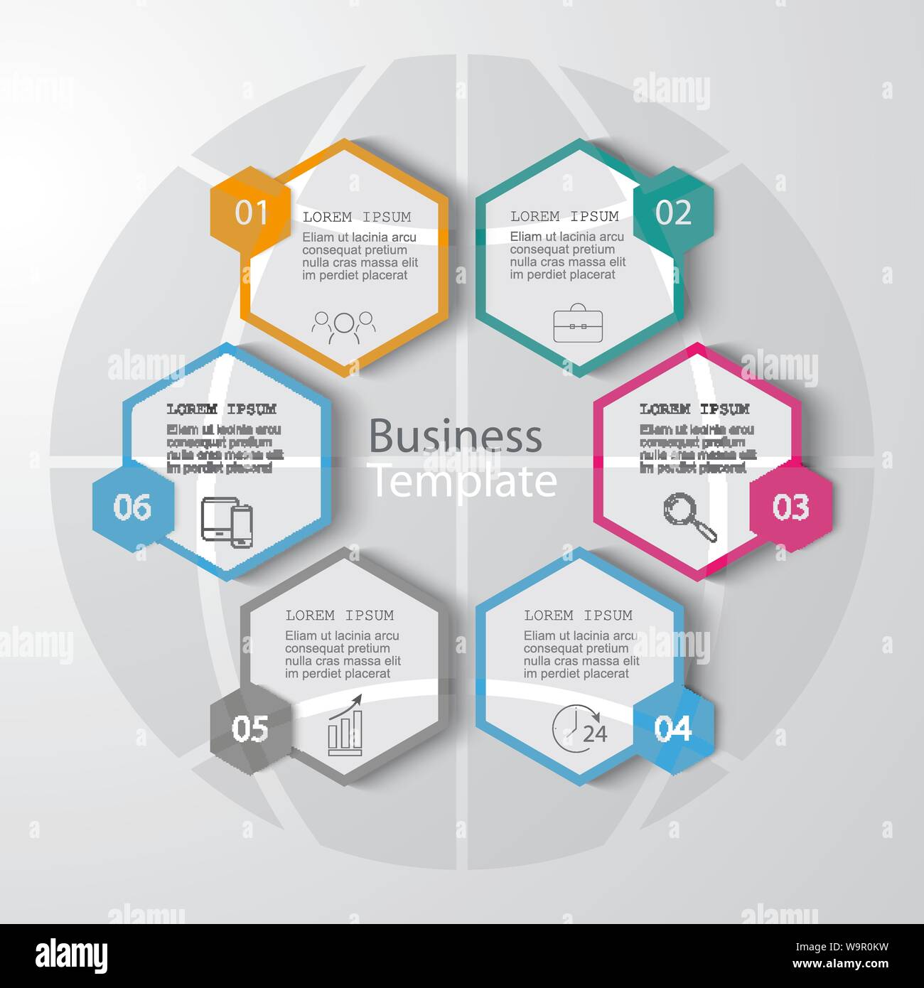 Vektor abstrakte Papier Infografik Elemente. Stock Vektor