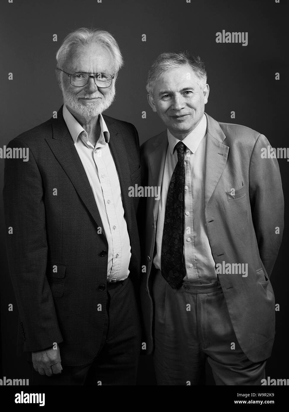 Franz Grün & David Kynaston in den Oldie literarische Mittagessen; 13.08.19. Stockfoto