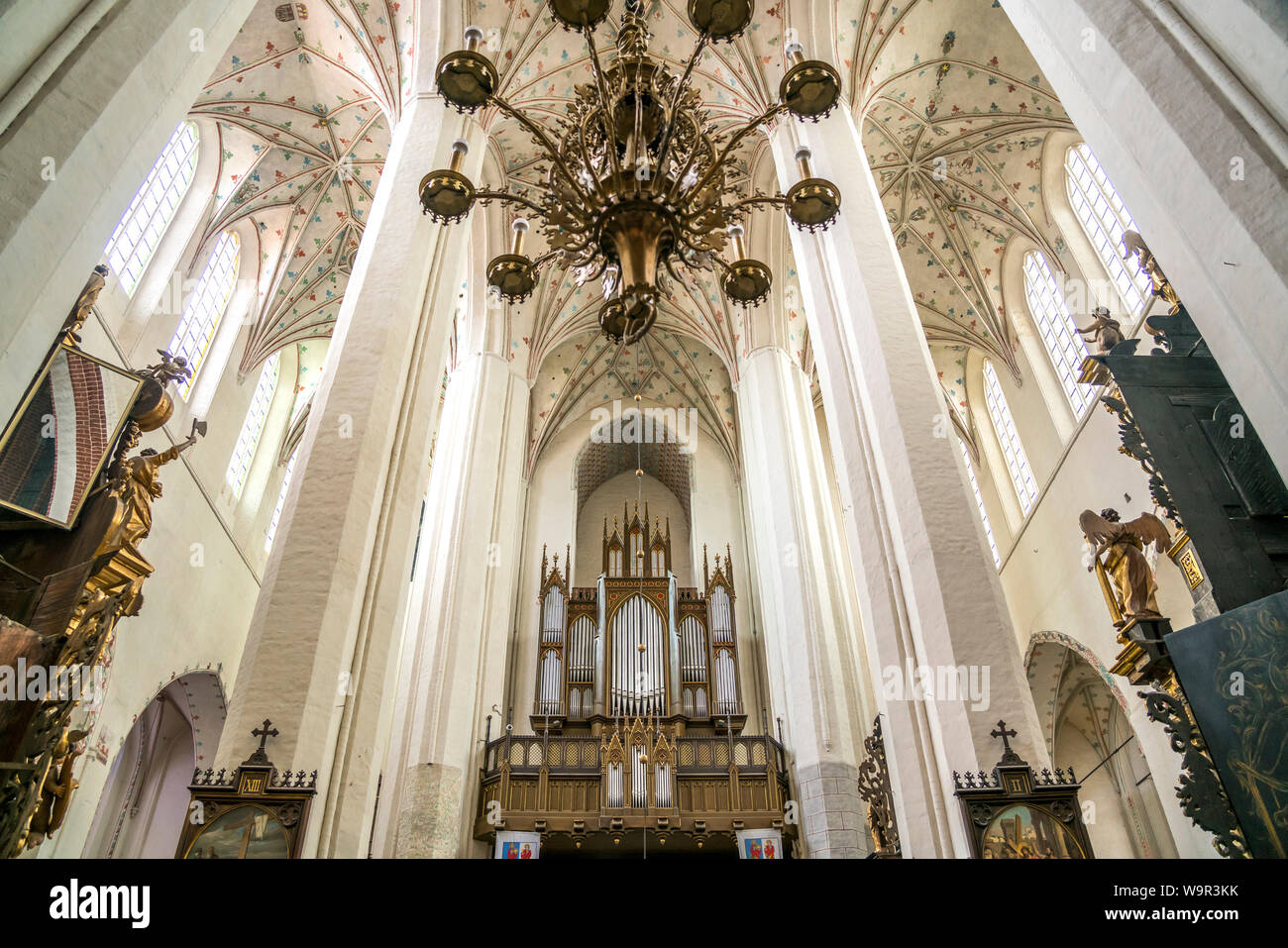 Kirchenorgel der Kathedrale von Torun, Dom St. Johannes der Täufer und Johannes der Evangelist., Torun, Polen, Europa | Torun Kathedrale Kirche Orgel, Stockfoto