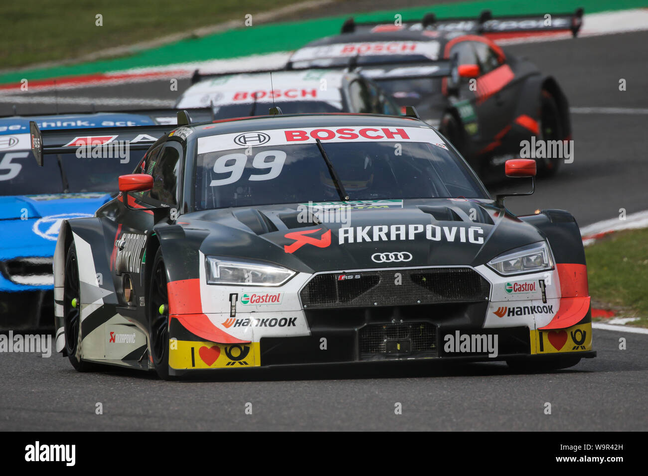 Die #99 Audi Sport Team Phoenix Audi RS5 Turbo von Mike Rockenfeller DTM in Brands Hatch Stockfoto