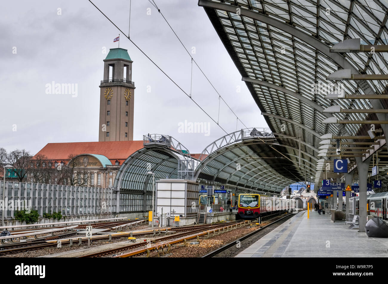 Bahnhof Spandau, Berlin, Deutschland Stockfoto