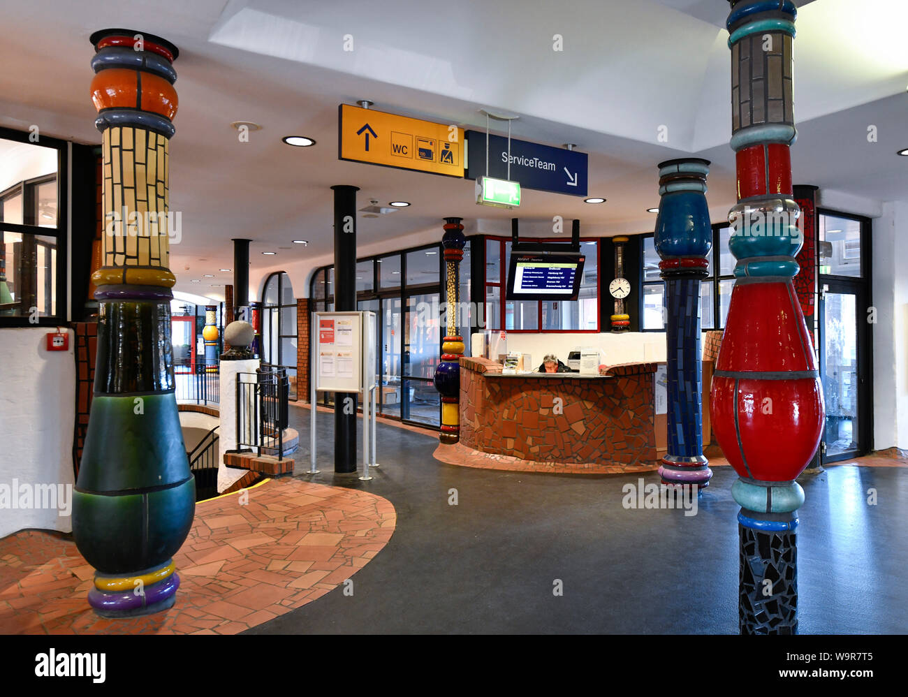 Hundertwasser-Bahnhof, Uelzen, Niedersachsen, Deutschland Stockfoto