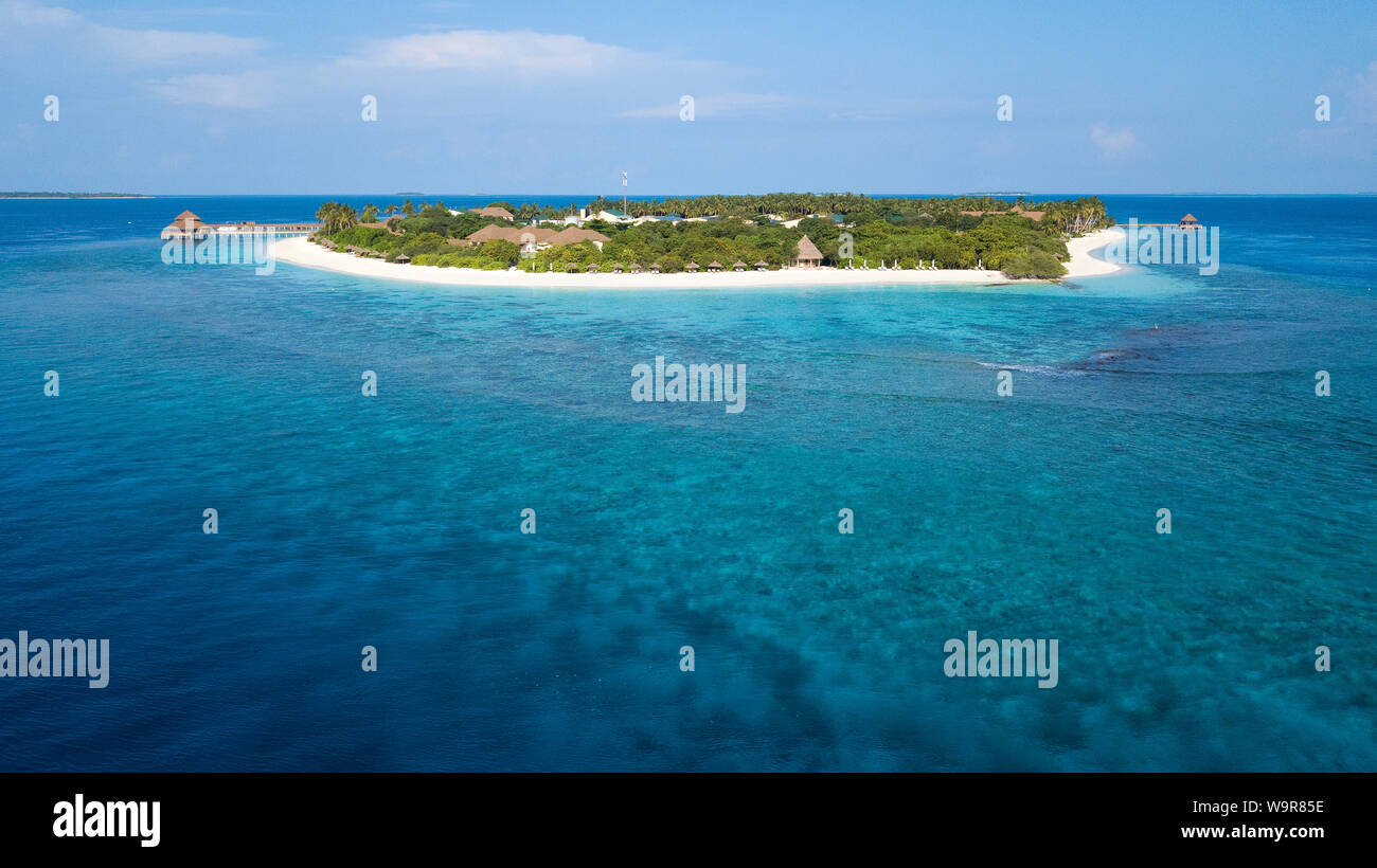 Malediven Insel von Filaidhoo, Raa Atoll, Malediven, Indischer Ozean, Asien, Filaidhoo Stockfoto
