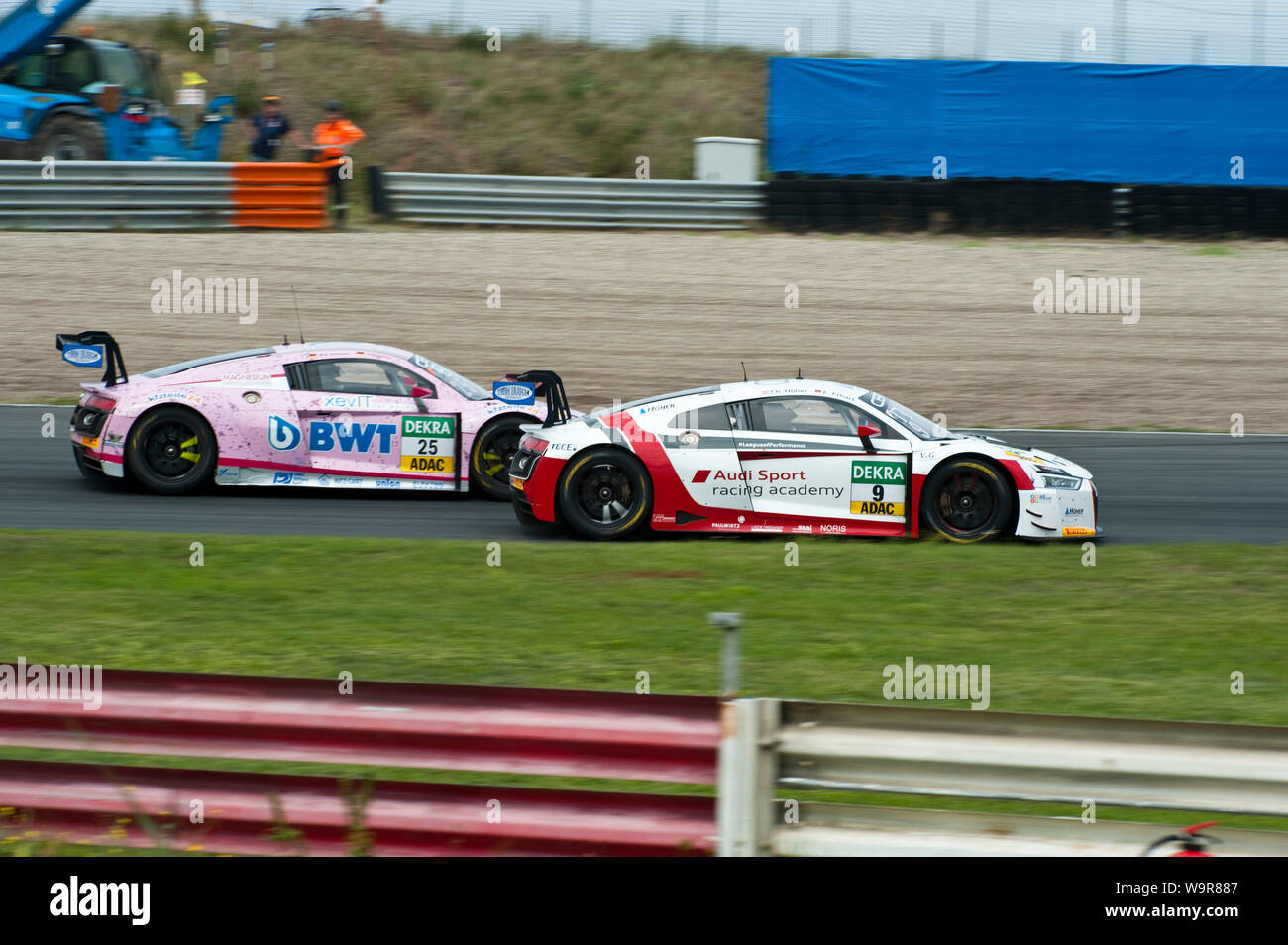 Audi R8 LMS, racing, ADAC GT Masters, Zandvoort, Provinz Nordholland, Niederlande, Europa, Zandvoort Stockfoto