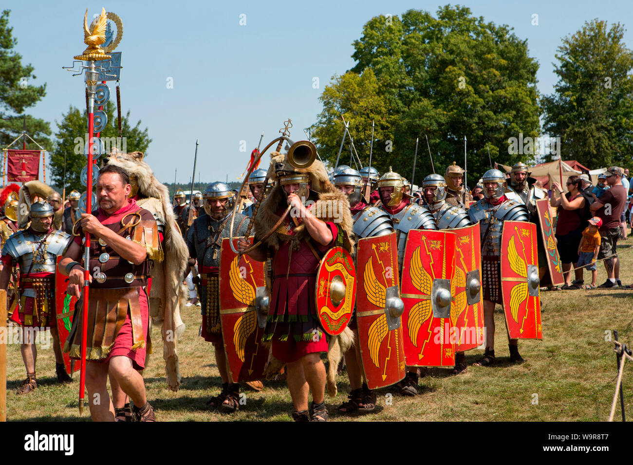 Römer Festival, römerkastell Abusina, Eining, schlechte Goggingen, Neustadt an der Donau, Bayern, Deutschland Stockfoto