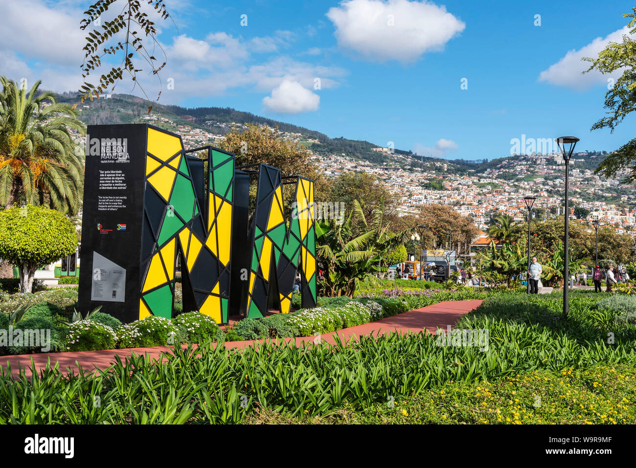 Nelson Mandela Memorial Funchal Madeira Portugal Stockfotografie Alamy