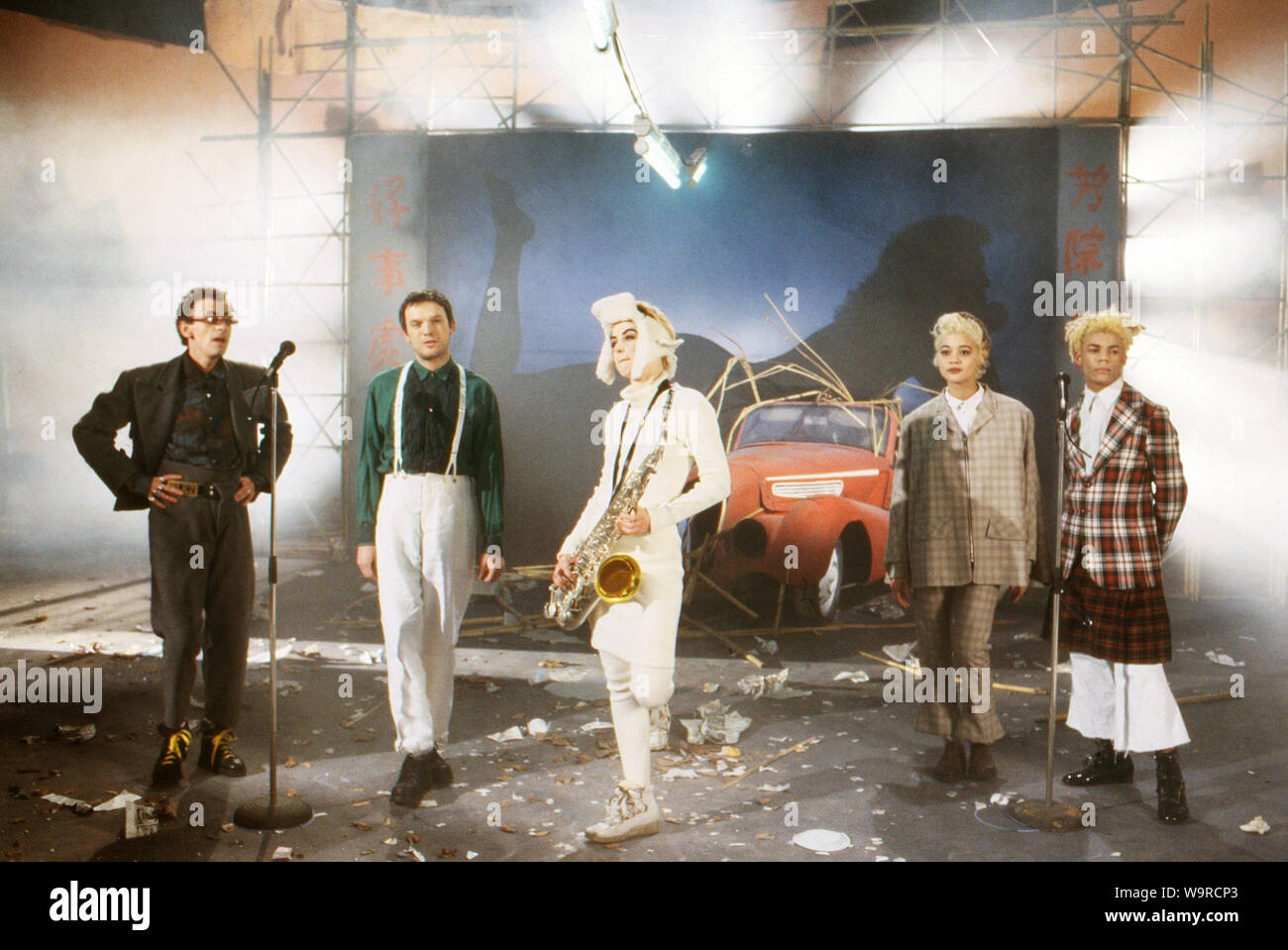 P.I.T. - Peter Illmann Treff, Chartshow, Deutschland 1987, Gaststar: Hong Kong Syndikat, die deutsche Popband. Stockfoto