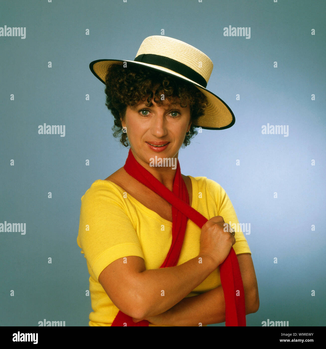 Margot Mahler, bayerische Volksschauspielerin, bei einem Fotoshooting