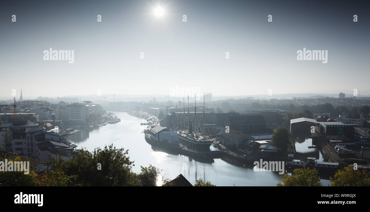 Bristol Schwimmenden Hafen und die SS Great Britain. Bristol. UK. Stockfoto