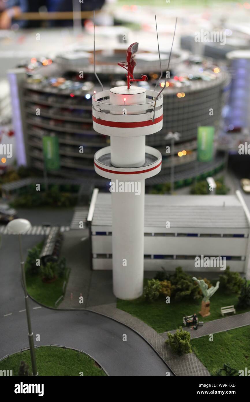 Knuffingen Airport in der Miniataur Wunderland, Hamburg, Deutschland Stockfoto