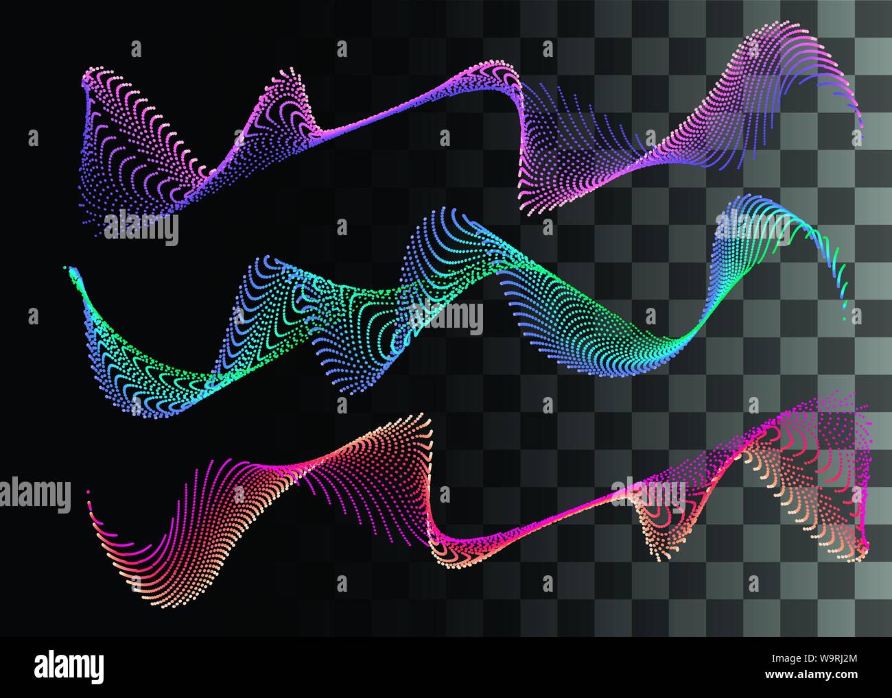 Abstrakte Element der Gestaltung violett blau und orange Farbe Wirkung Vector Illustration auf transparentem Hintergrund Stock Vektor