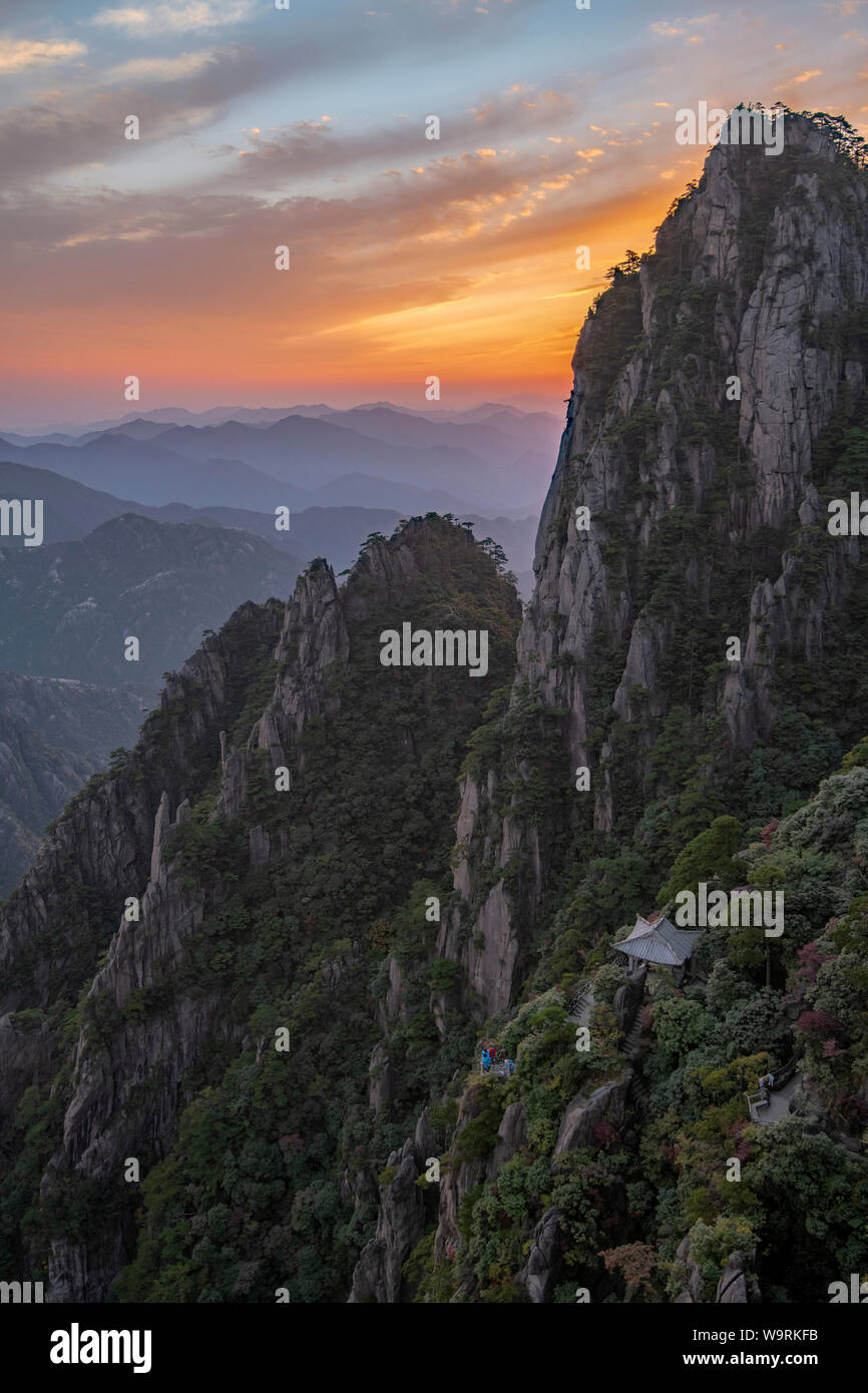 Asien, China, Chinesisch, Provinz Anhui, Berg Huangshan, UNESCO, Welterbe, Yellow Mountain, *** Local Caption *** Stockfoto