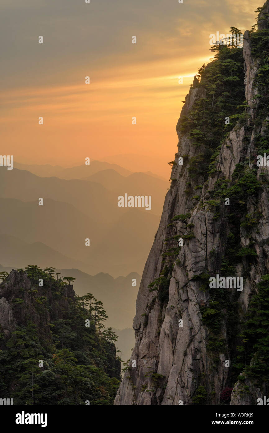 Asien, China, Chinesisch, Provinz Anhui, Berg Huangshan, UNESCO, Welterbe, Yellow Mountain *** Local Caption *** Stockfoto